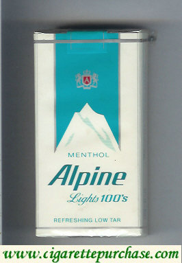 Alpine Menthol Lights 100s cigarettes