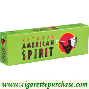 Natural Spirit Cigarettes Menthol Mellow Taste Green Box