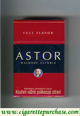 Astor Waldorf Astoria Full Flavor cigarettes red