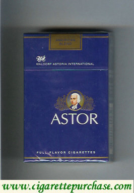Astor Waldorf Astoria International cigarettes American Blend Full Flavor