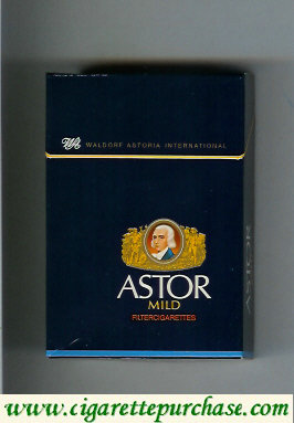 Astor Mild Filter Cigarettes Waldorf Astoria International german version