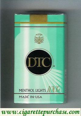 DTC Menthol Lights 100s cigarettes soft box