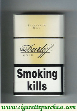 Davidoff Gold Selection No 7 100s cigarettes hard box