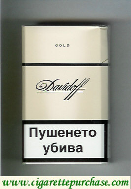 Davidoff Gold 100s cigarettes hard box
