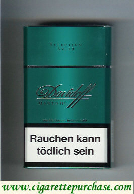 Davidoff Menthol Selection No 10 100s cigarettes hard box