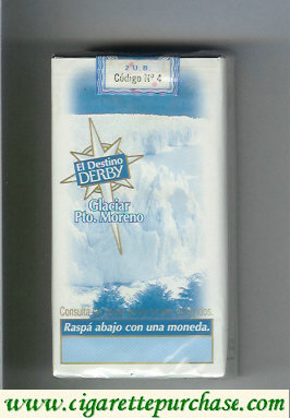 Derby El Destino Derby Suaves Glaciar Pto.Moreno 100s cigarettes soft box