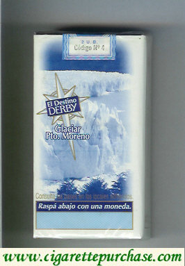 Derby El Destino Derby Glaciar Pto.Moreno 100s cigarettes soft box