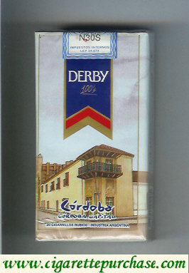 Derby Cordoba 100s cigarettes soft box