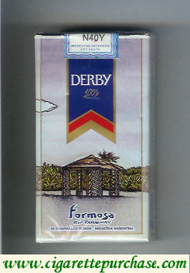 Derby Formosa 100s cigarettes soft box