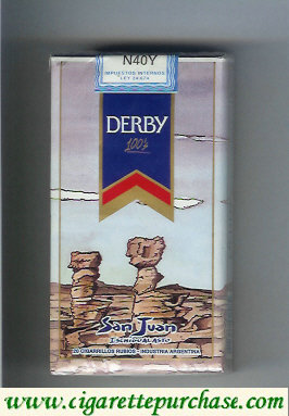 Derby San Juan 100s cigarettes soft box