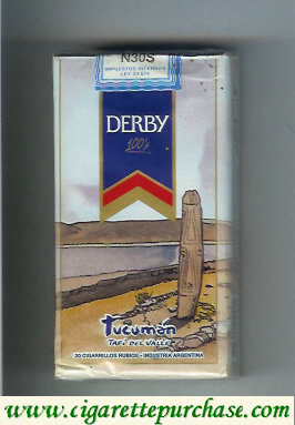 Derby Tucuman 100s cigarettes soft box