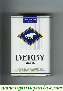 Derby Lights cigarettes soft box