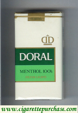 Doral Filter Lights Menthol 100s cigarettes soft box