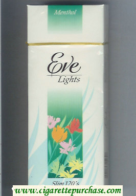 EVE Menthol Lights Slim 120s cigarettes hard box