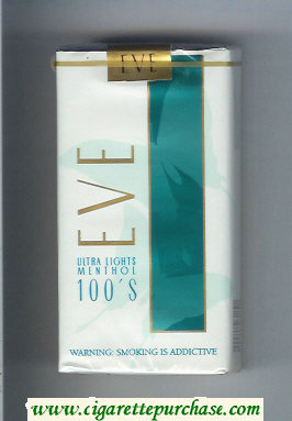 EVE Ultra Lights Menthol 100s cigarettes soft box