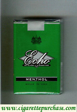 Echo Menthol cigarettes soft box