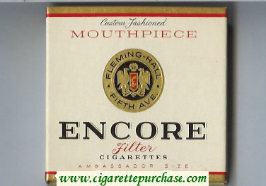 Encore Mouthpiece cigarettes soft box