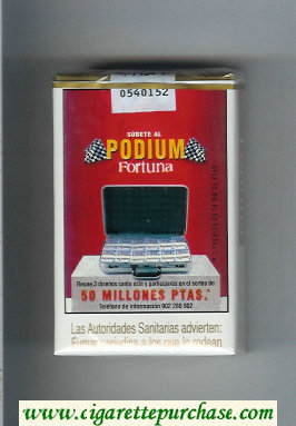 Fortuna Podium 50 Millones Ptas cigarettes soft box