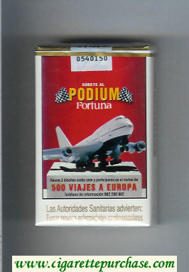 Fortuna Podium 500 Viajes a Europa cigarettes soft box