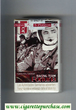 Fortuna Racing Team Carlos Sainz cigarettes soft box