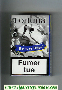 Fortuna. Smin.de Fuego blue cigarettes hard box