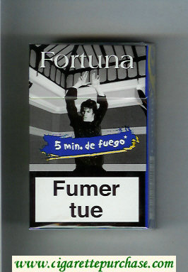 Fortuna. Smin.de Fuego blue hard box cigarettes