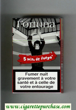 Fortuna. Smin.de Fuego red hard box cigarettes