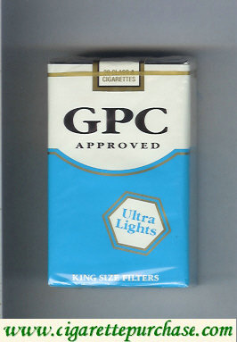 GPC Approved Ultra Lights King Size Filters Cigarettes soft box