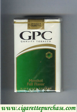 GPC Quality Tabacco Menthol Full Flavor King Size Filters Cigarettes soft box