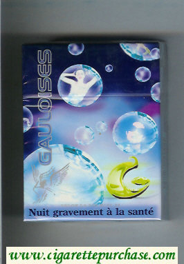 Gauloises with soap-bubble 30s cigarettes hard box
