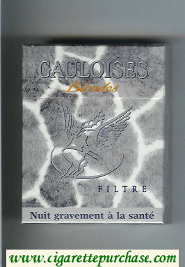 Gauloises Blondes Filtre grey 25s cigarettes hard box