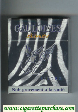 Gauloises Blondes cigarettes Filtre grey 25s hard box