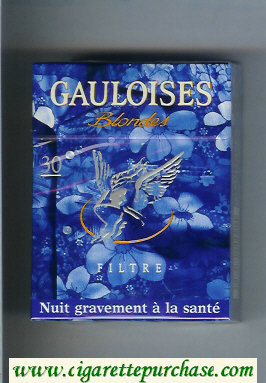 Gauloises Blondes Filtre blue 30s cigarettes hard box