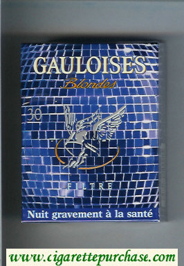 Gauloises Blondes cigarettes Filtre blue 30s hard box