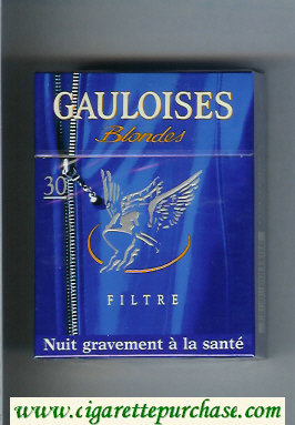 Gauloises Blondes Filtre 30s blue hard box cigarettes