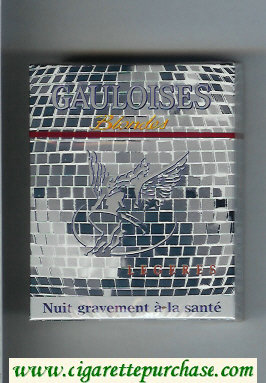 Gauloises Blondes Legeres 25s grey cigarettes hard box
