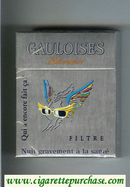 Gauloises Blondes Filtre Qui a Encore Fait Ca ' grey 25s cigarettes hard box