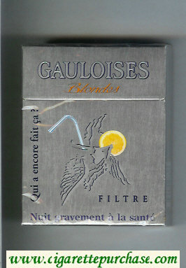 Gauloises Blondes cigarettes Filtre Qui a Encore Fait Ca ' grey 25s hard box