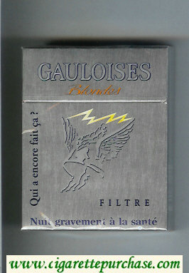 Gauloises Blondes cigarettes Qui a Encore Fait Ca ' Filtre grey 25s hard box