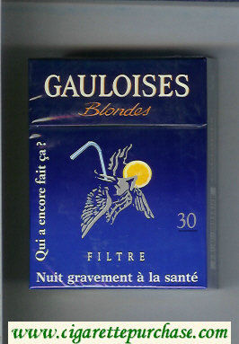 Gauloises Blondes cigarettes Filtre Qui a Encore Fait Ca ' Blue 30s hard box