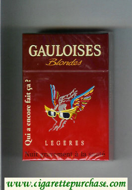 Gauloises Blondes cigarettes Qui a Encore Fait Ca ' Legeres hard box