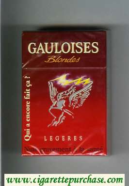 Gauloises Blondes Legeres Qui a Encore Fait Ca ' cigarettes hard box