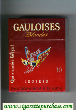 Gauloises Blondes cigarettes Qui a Encore Fait Ca ' Legeres 30s hard box
