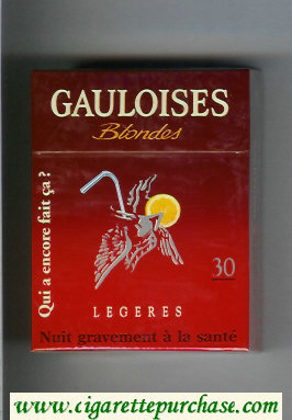 Gauloises Blondes cigarettes Legeres Qui a Encore Fait Ca ' 30s hard box