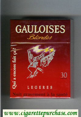 Gauloises Blondes Legeres Qui a Encore Fait Ca ' 30s cigarettes hard box