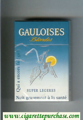 Gauloises Blondes Super Legeres Qui a Encore Fait Ca ' Cigarettes hard box