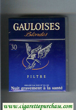 Gauloises Blondes Filtre blue 30s Cigarettes hard box
