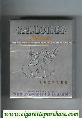 Gauloises Blondes Legeres 25s grey Cigarettes hard box