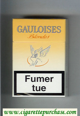 Gauloises Blondes Cigarettes yellow hard box