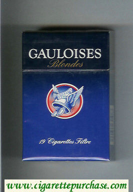 Gauloises Blondes Cigarettes hard box
